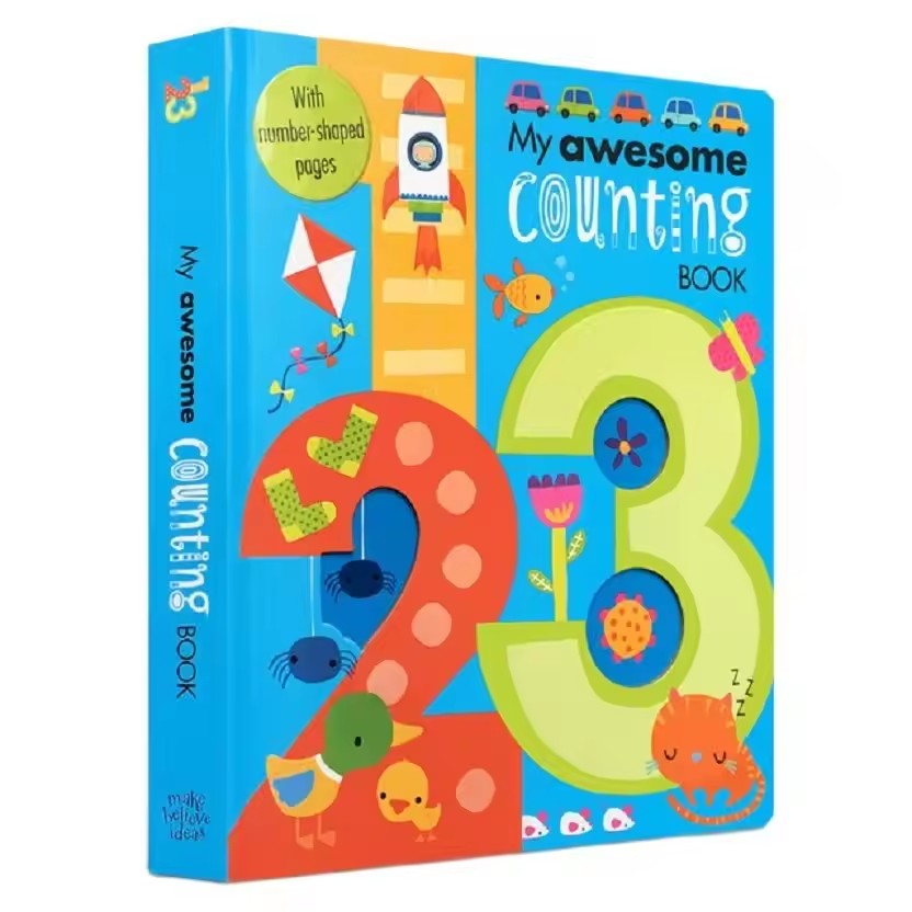 Kids Education Number - Mijn geweldige telboek - Engelse kartonboeken