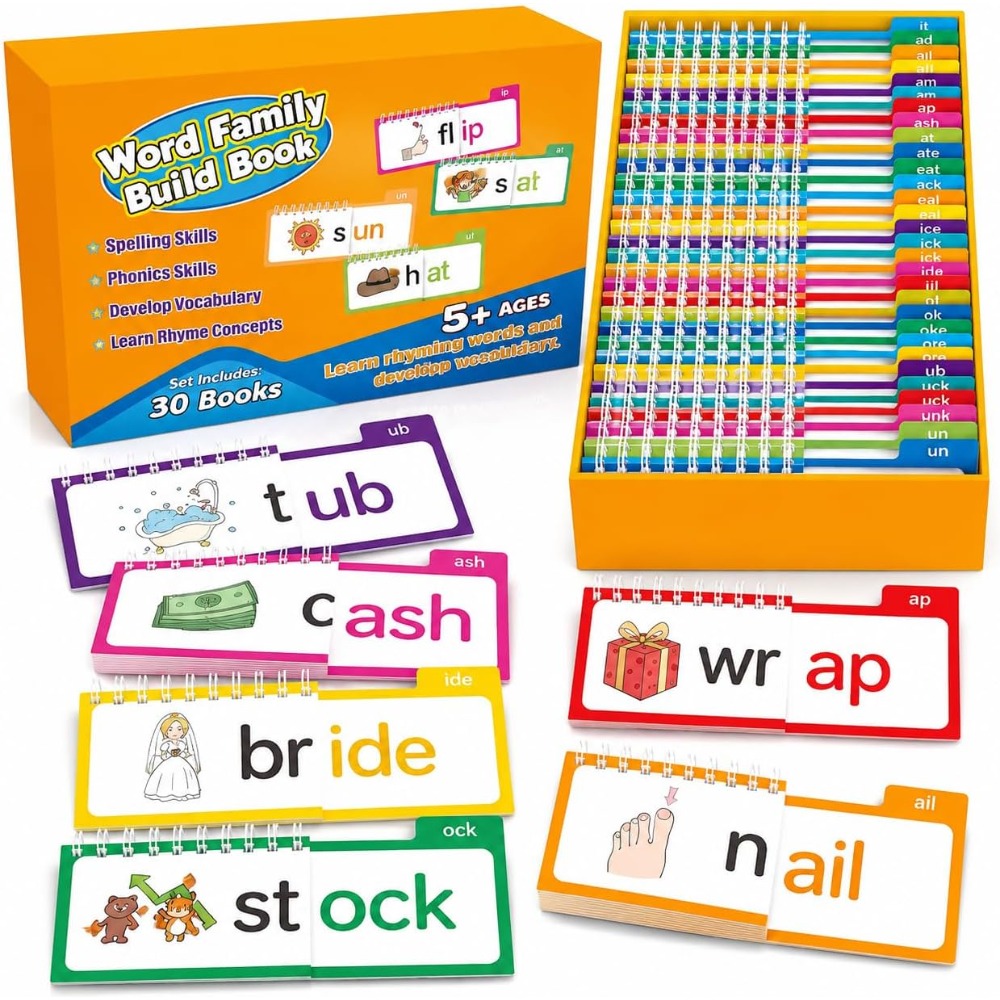 Kids Education Rhymes - Fonics Flashcards 30, lees- en rijmboekjes,